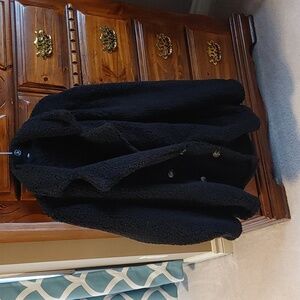 💚Black Teddy Bear Plus Size Pea Coat/Jacket